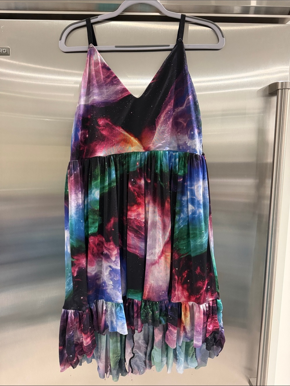 Blackmilk Rainbow Galaxy Print Dress (altered)
